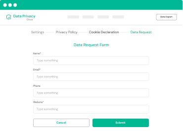 Data Request Form Illustration
